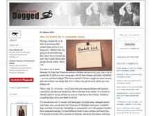 Tablet Screenshot of doggedblog.com